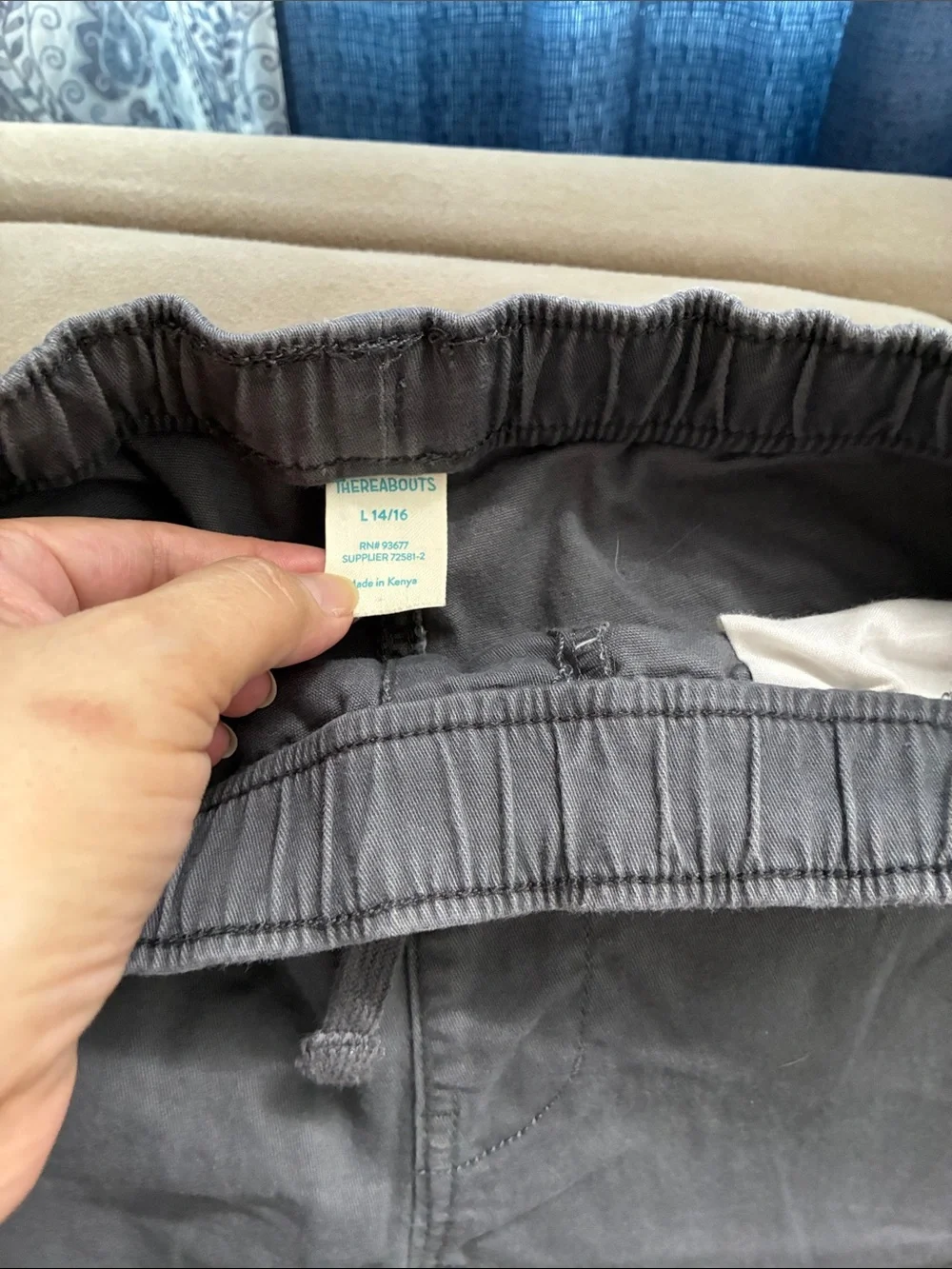 Kids Jogger Pants - Navy and Gray